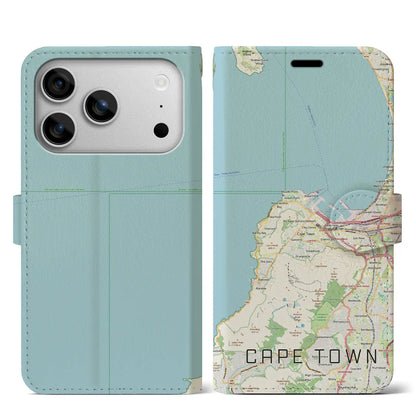 【ケープタウン（南アフリカ）】地図柄iPhoneケース（手帳タイプ）