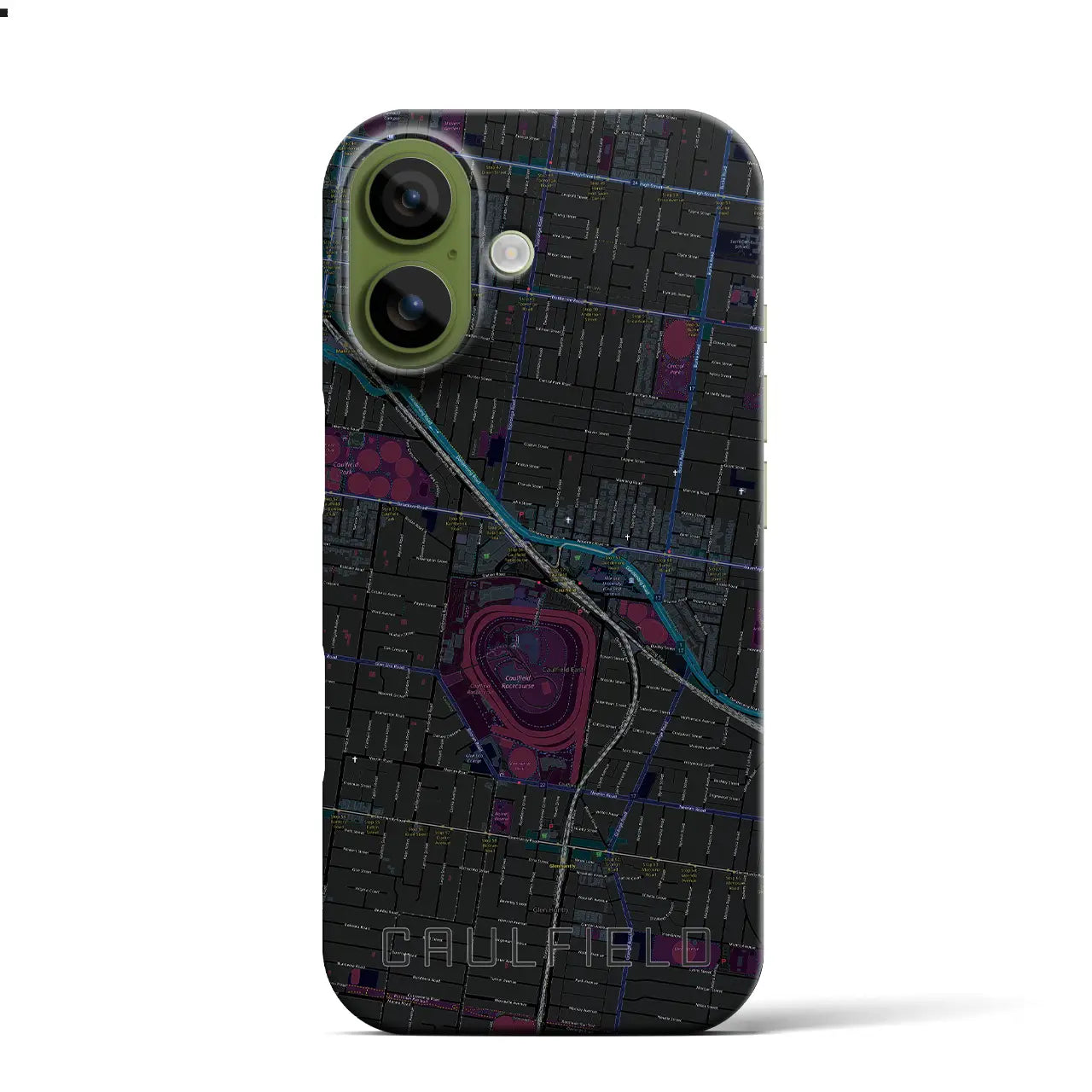 【コーフィールド（オーストラリア）】地図柄iPhoneケース（バックカバータイプ）