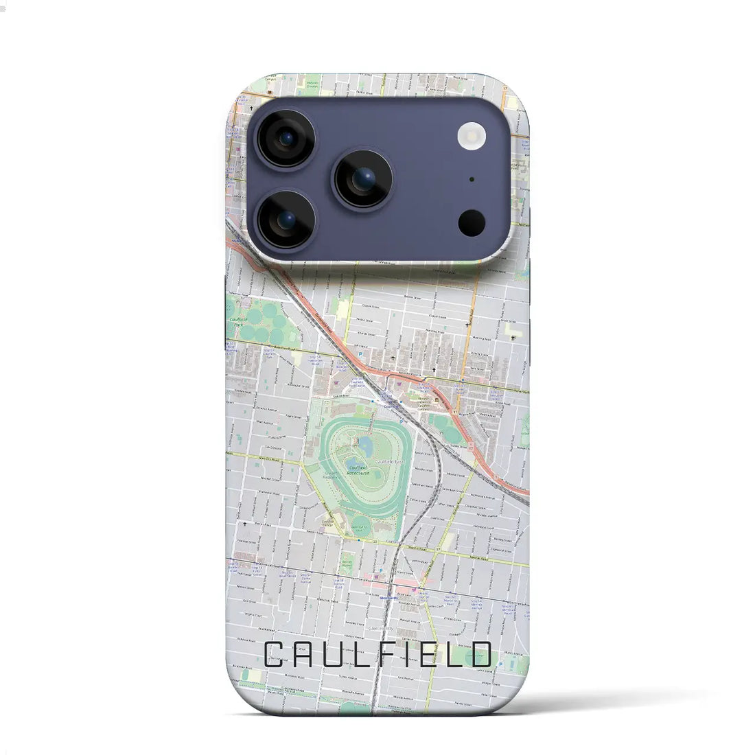 【コーフィールド（オーストラリア）】地図柄iPhoneケース（バックカバータイプ）ナチュラル・iPhone 17 Pro Max 用