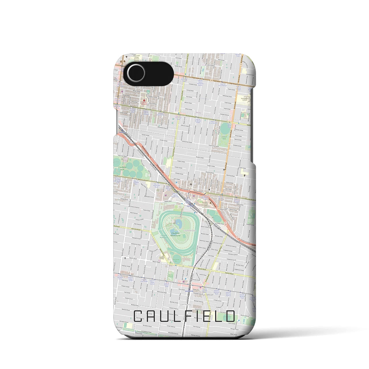 【コーフィールド（オーストラリア）】地図柄iPhoneケース（バックカバータイプ）