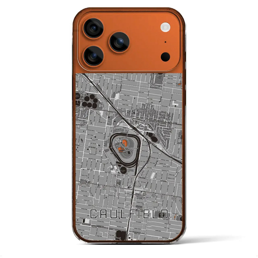 【コーフィールド（オーストラリア）】地図柄iPhoneケース（クリアタイプ）