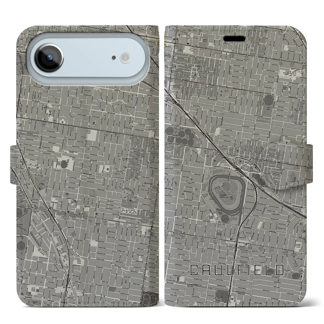 【コーフィールド（オーストラリア）】地図柄iPhoneケース（手帳タイプ）