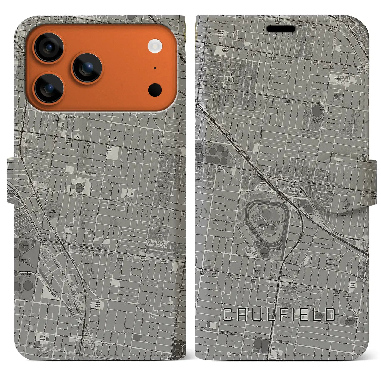 【コーフィールド（オーストラリア）】地図柄iPhoneケース（手帳タイプ）