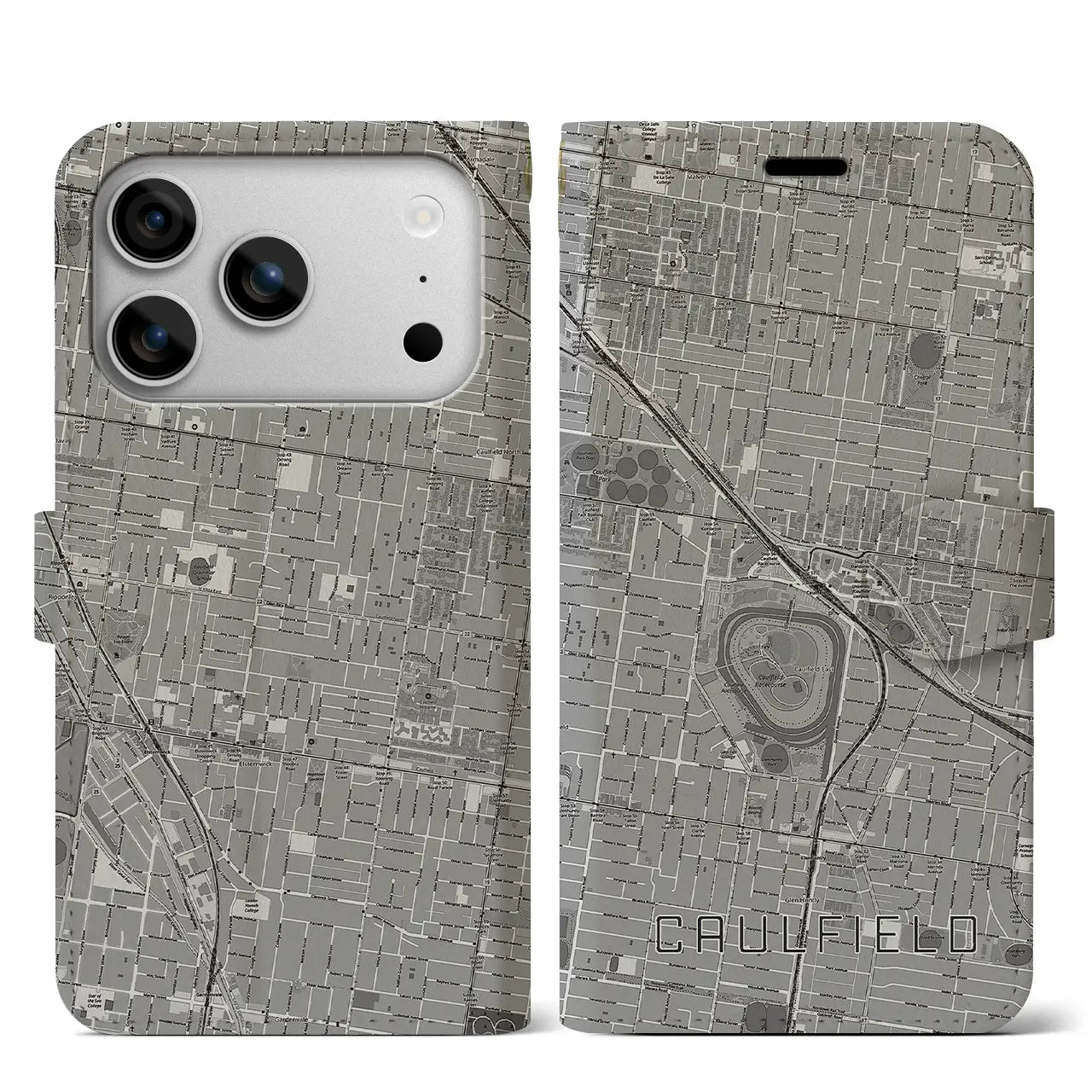 【コーフィールド（オーストラリア）】地図柄iPhoneケース（手帳タイプ）