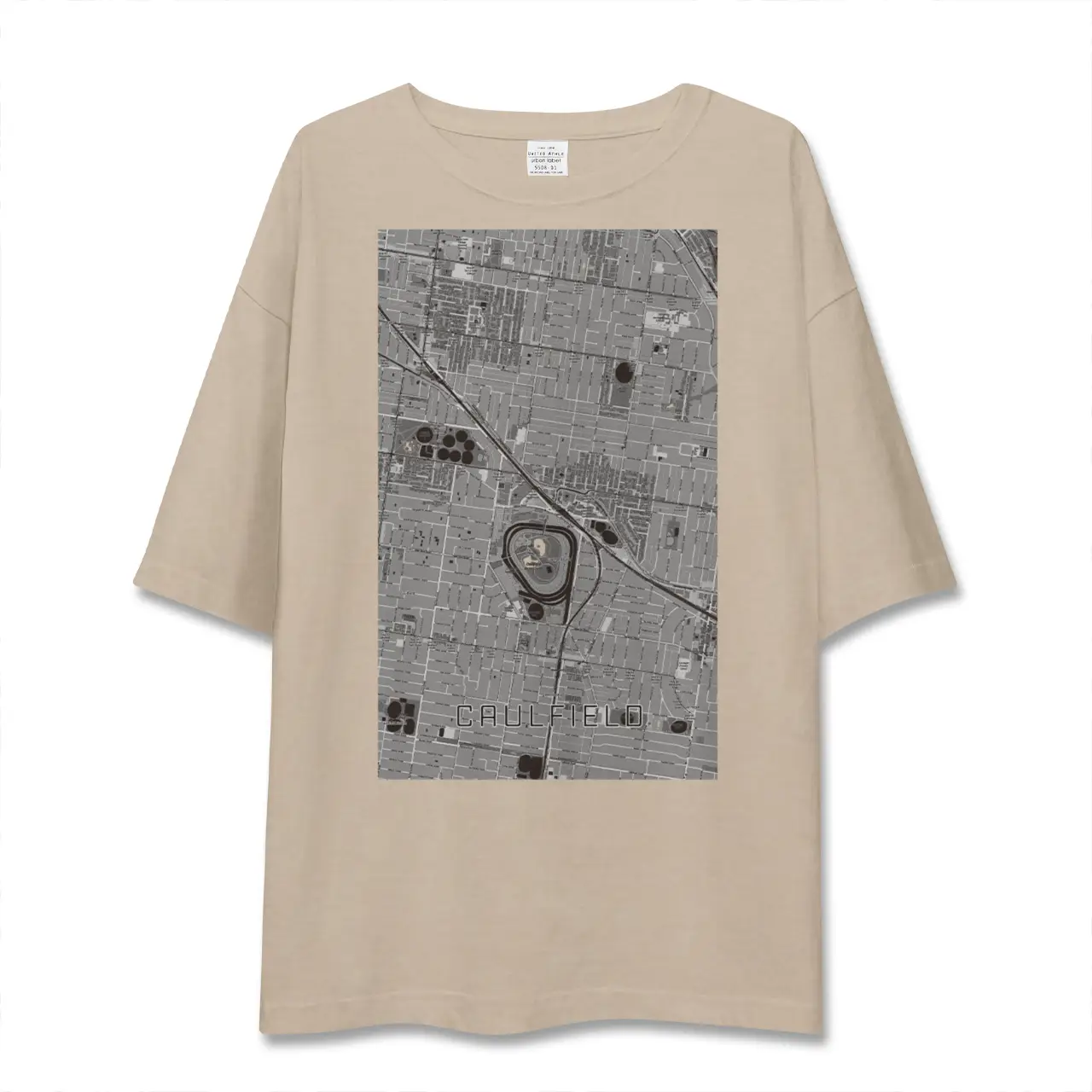 【コーフィールド（オーストラリア）】地図柄ビッグシルエットTシャツ