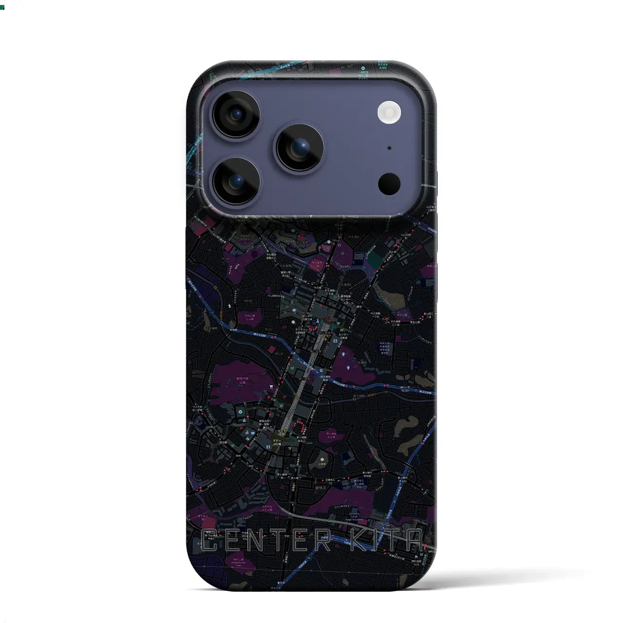 【センター北（神奈川県）】地図柄iPhoneケース（バックカバータイプ）