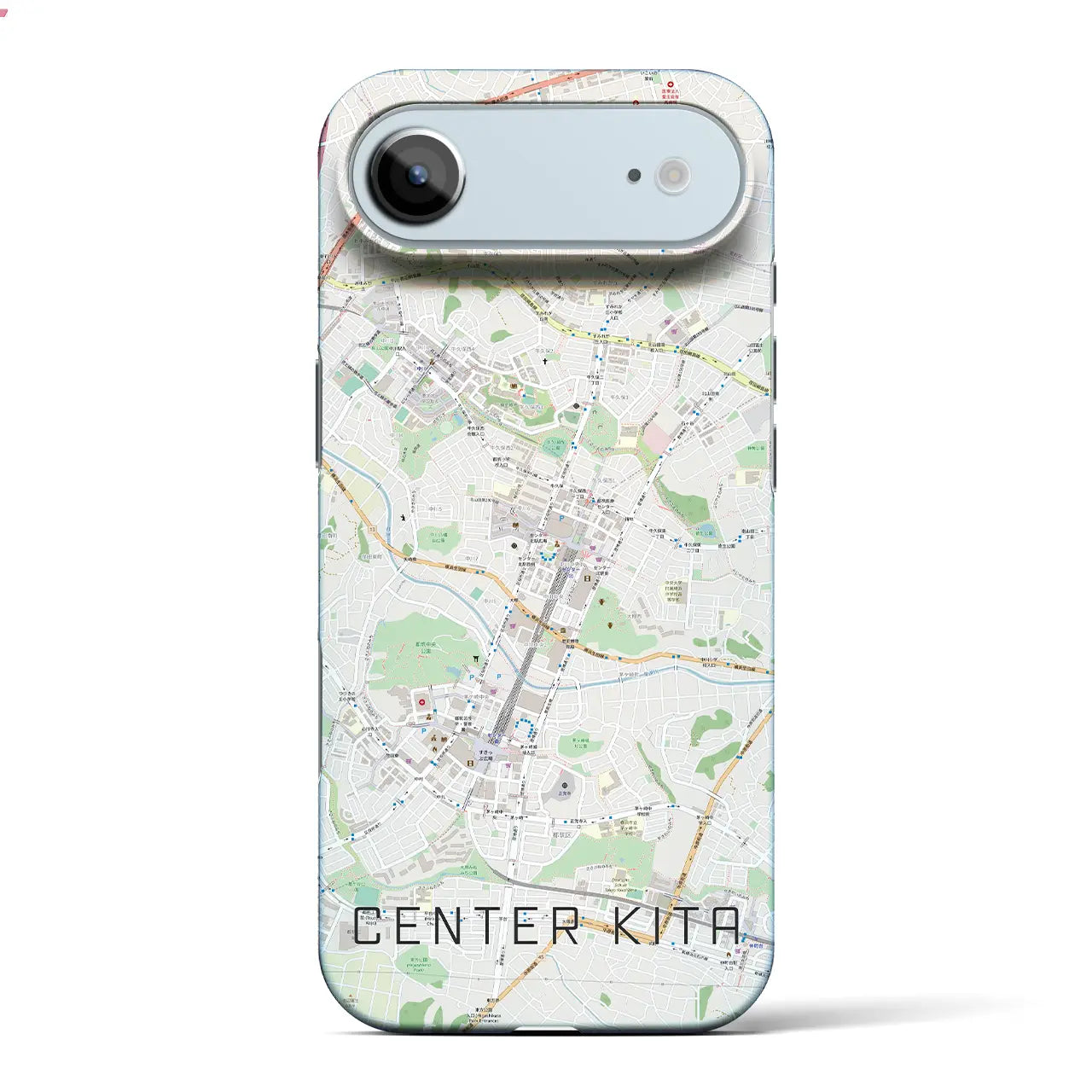 【センター北（神奈川県）】地図柄iPhoneケース（バックカバータイプ）