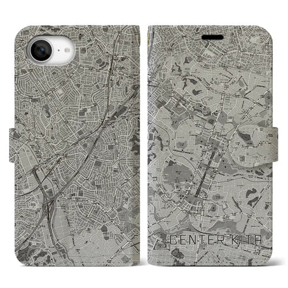 【センター北（神奈川県）】地図柄iPhoneケース（手帳タイプ）