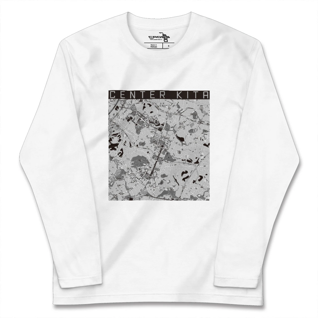 【センター北(神奈川県)】地図柄ロングスリーブTシャツ