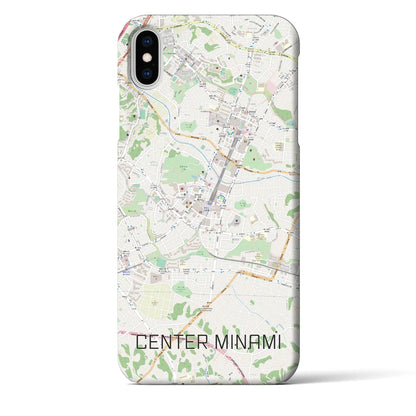 【センター南（神奈川県）】地図柄iPhoneケース（バックカバータイプ）