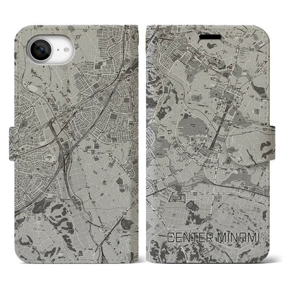 【センター南（神奈川県）】地図柄iPhoneケース（手帳タイプ）