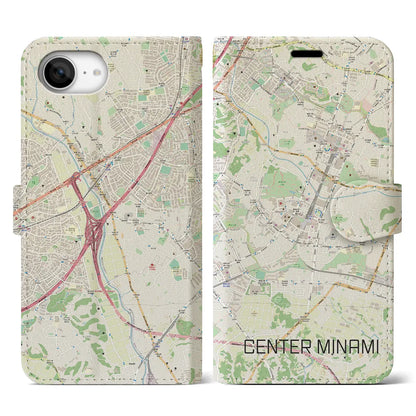 【センター南（神奈川県）】地図柄iPhoneケース（手帳タイプ）