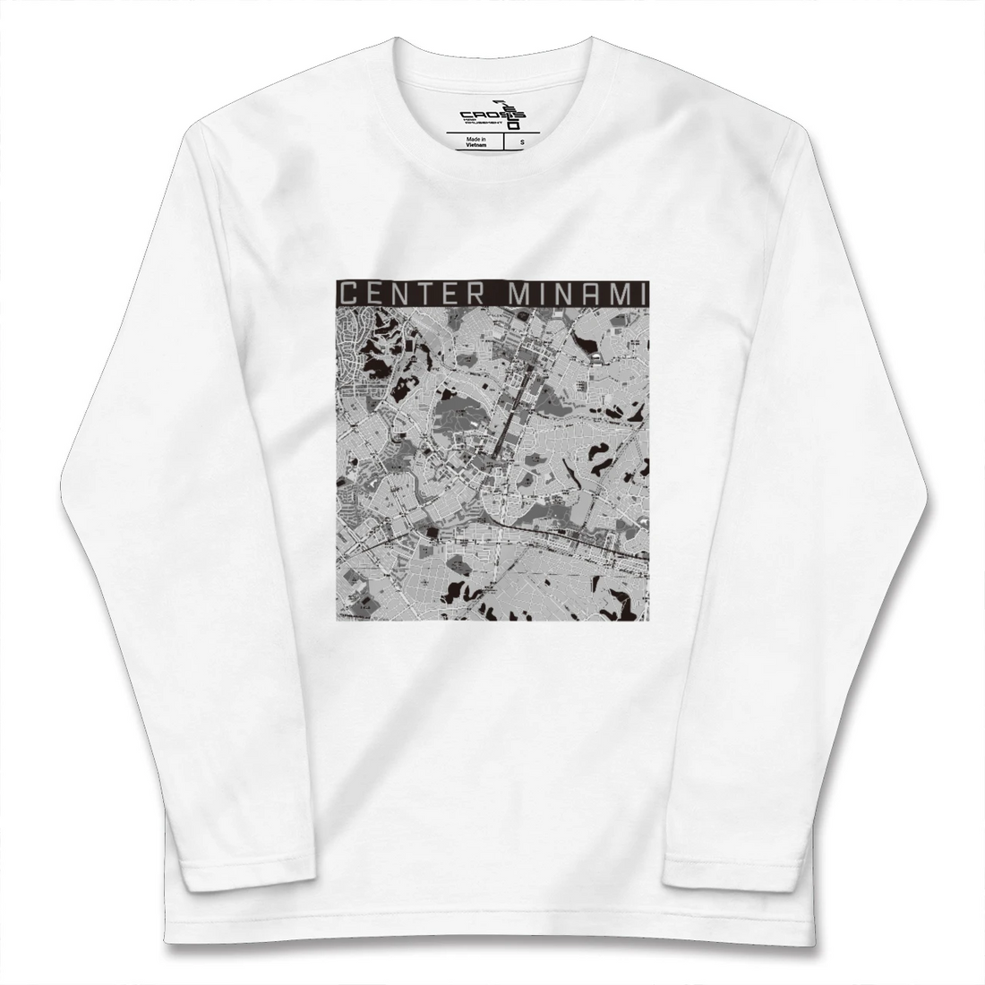 【センター南(神奈川県)】地図柄ロングスリーブTシャツ