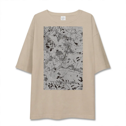【センター南（神奈川県）】地図柄ビッグシルエットTシャツ
