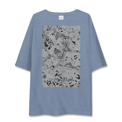 【センター南（神奈川県）】地図柄ビッグシルエットTシャツ