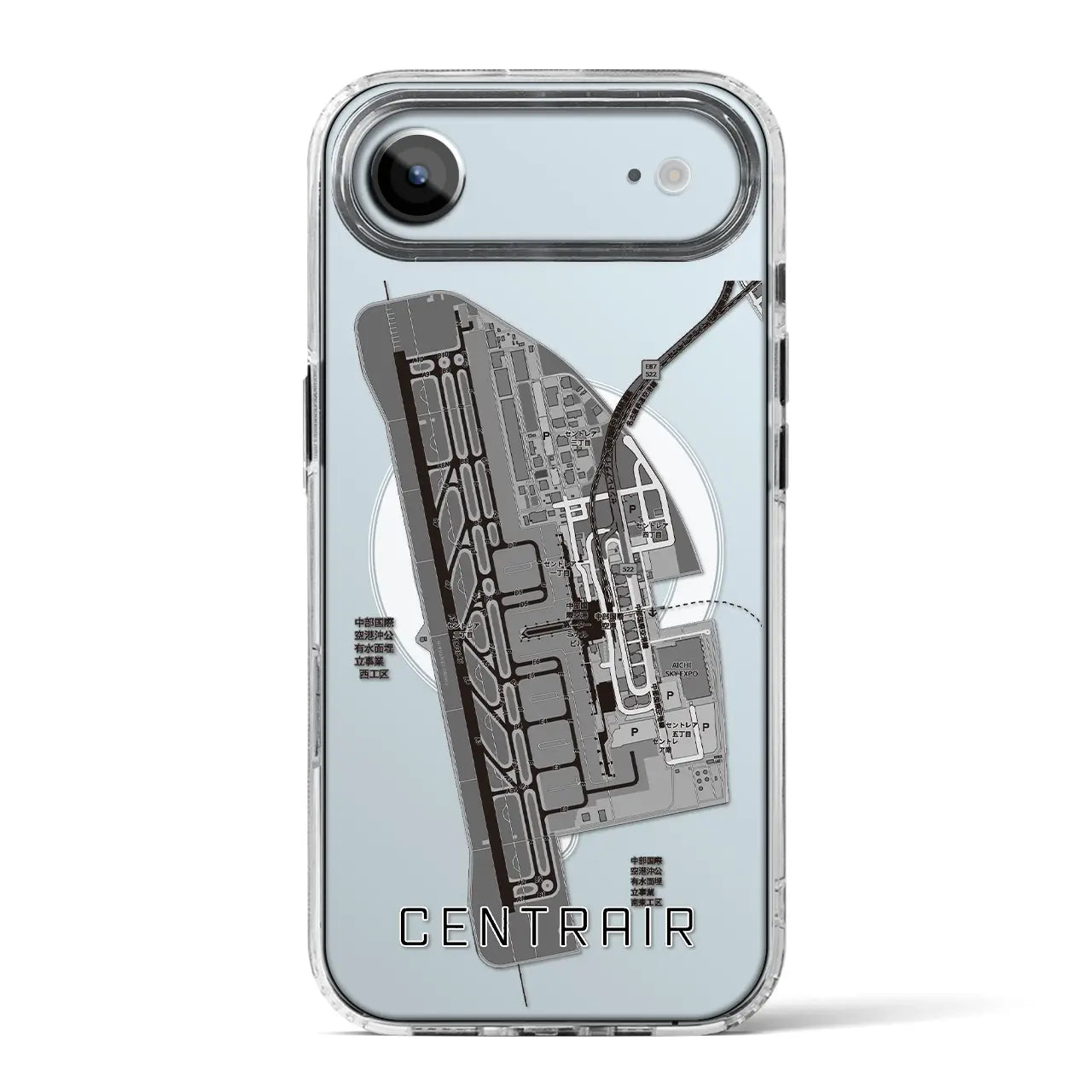 【中部国際空港（愛知県）】地図柄iPhoneケース（MagSafeタイプ）