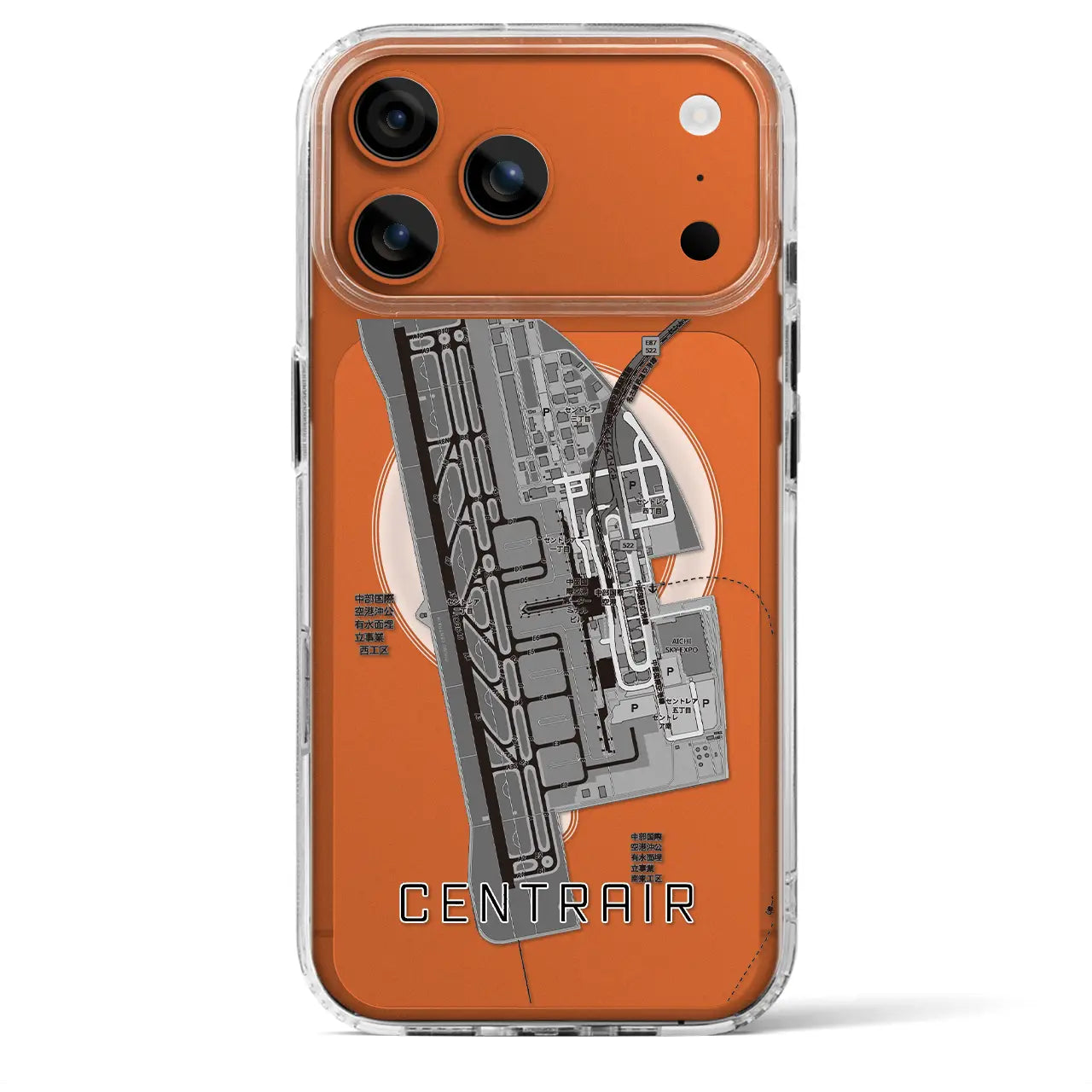 【中部国際空港（愛知県）】地図柄iPhoneケース（MagSafeタイプ）