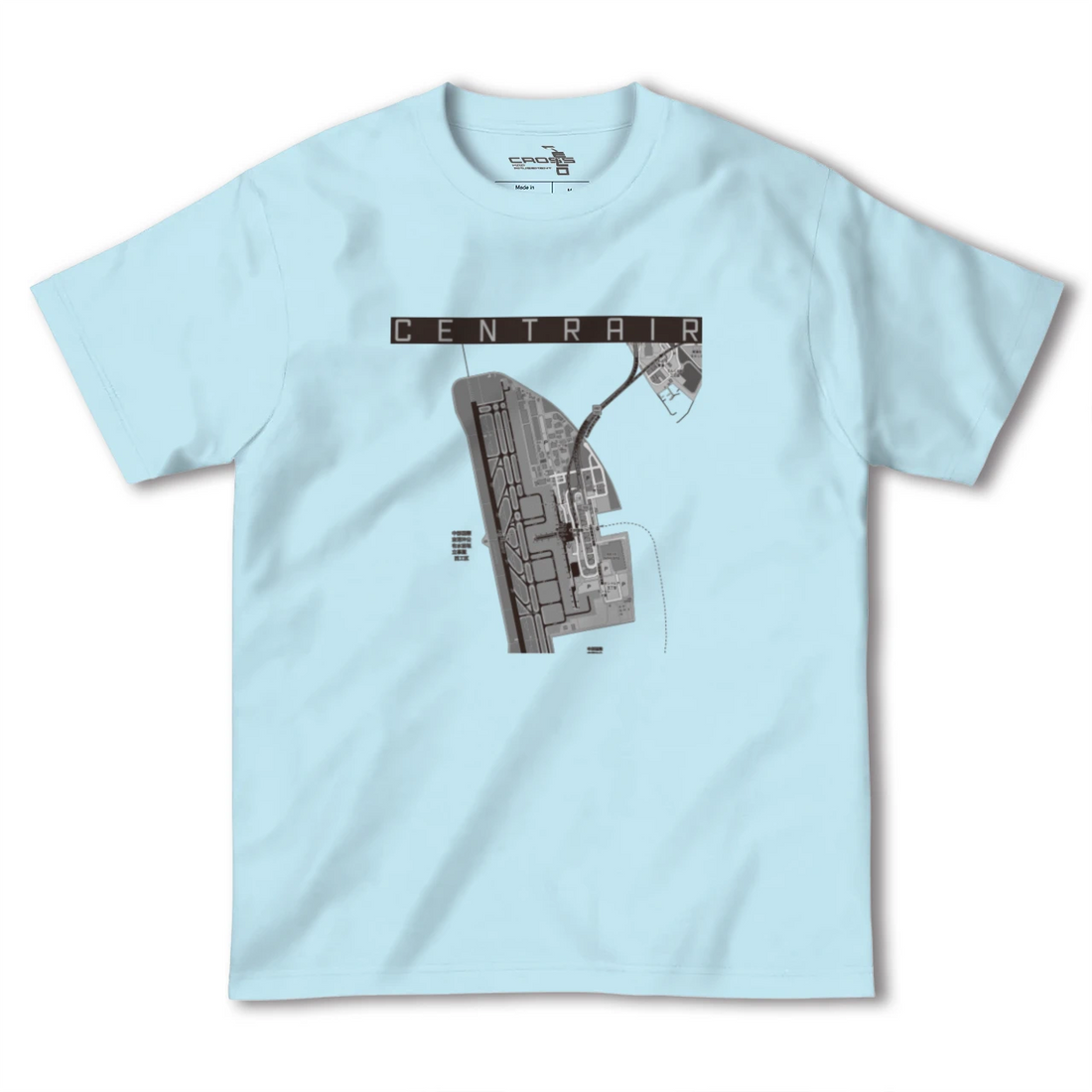 【中部国際空港（愛知県）】地図柄ヘビーウェイトTシャツ