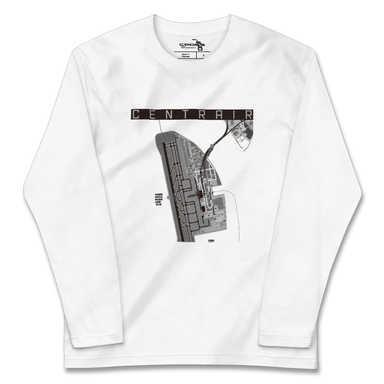 【中部国際空港（愛知県）】地図柄ロングスリーブTシャツ