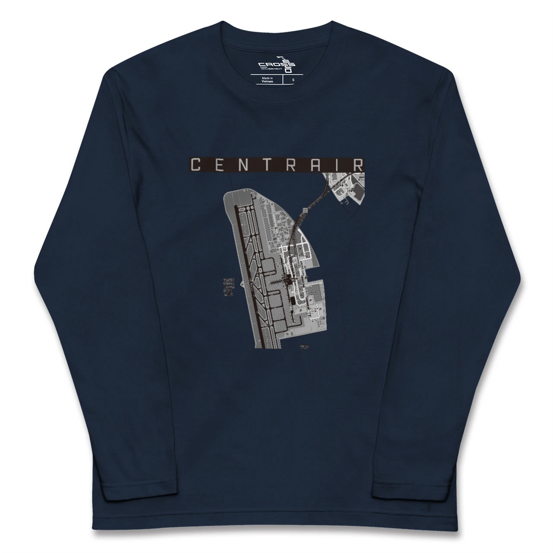 【中部国際空港（愛知県）】地図柄ロングスリーブTシャツ