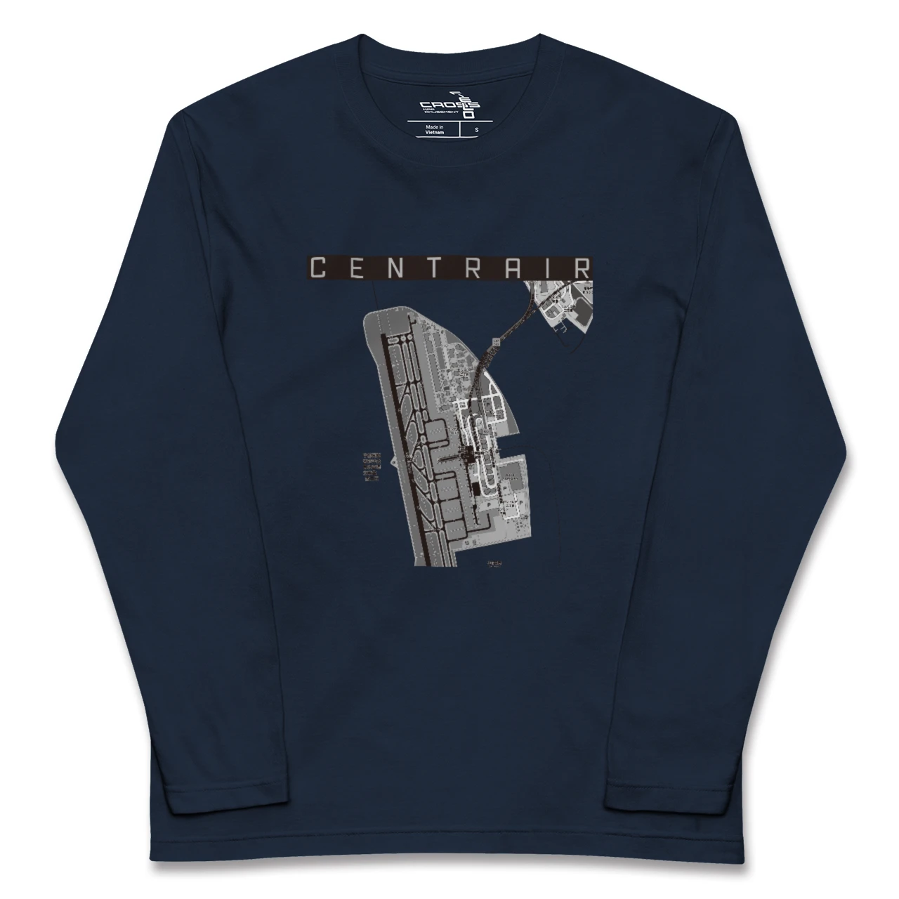 【中部国際空港（愛知県）】地図柄ロングスリーブTシャツ