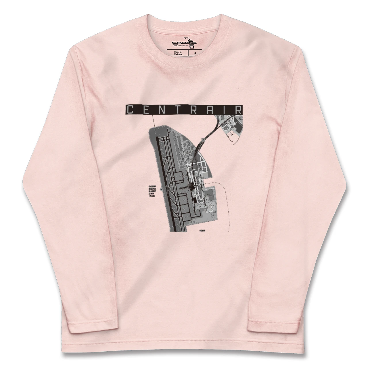 【中部国際空港（愛知県）】地図柄ロングスリーブTシャツ