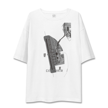 【中部国際空港（愛知県）】地図柄ビッグシルエットTシャツ