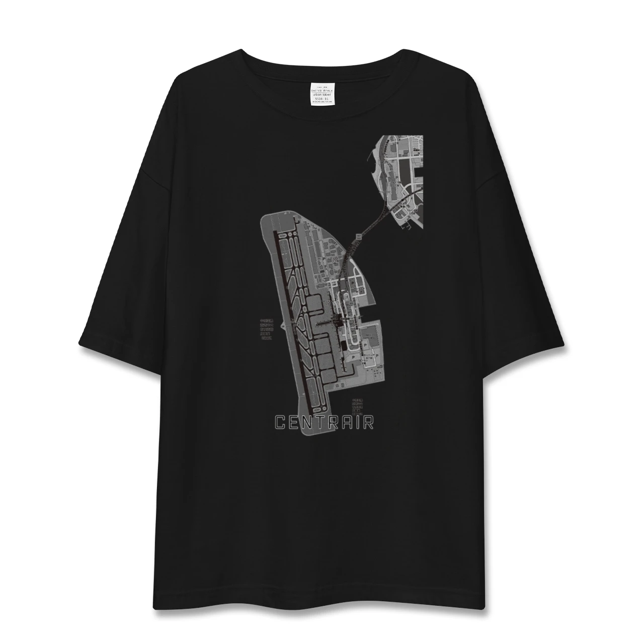 【中部国際空港（愛知県）】地図柄ビッグシルエットTシャツ