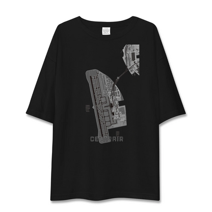 【中部国際空港（愛知県）】地図柄ビッグシルエットTシャツ