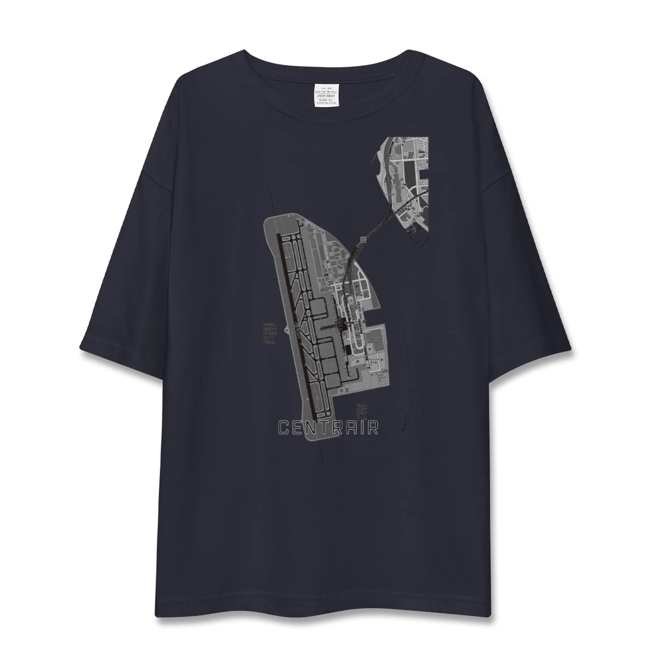 【中部国際空港（愛知県）】地図柄ビッグシルエットTシャツ