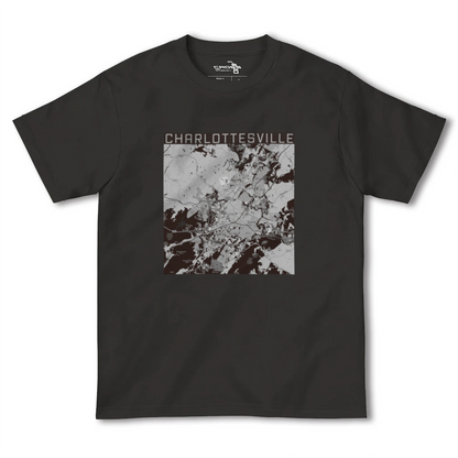 【シャーロッツビル（アメリカ）】地図柄ヘビーウェイトTシャツ