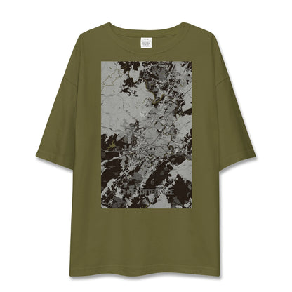 【シャーロッツビル（アメリカ）】地図柄ビッグシルエットTシャツ