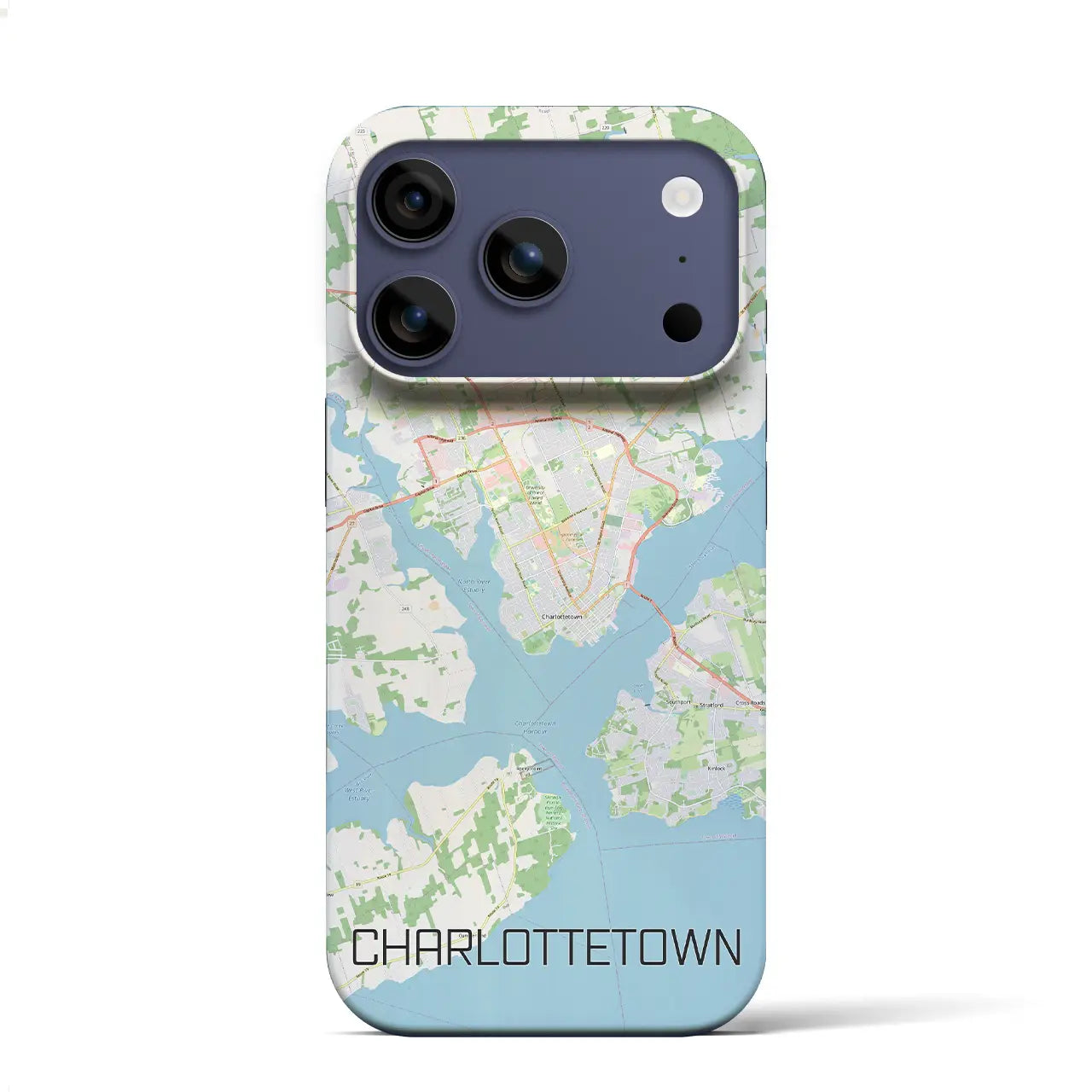 【シャーロットタウン（カナダ）】地図柄iPhoneケース（バックカバータイプ）