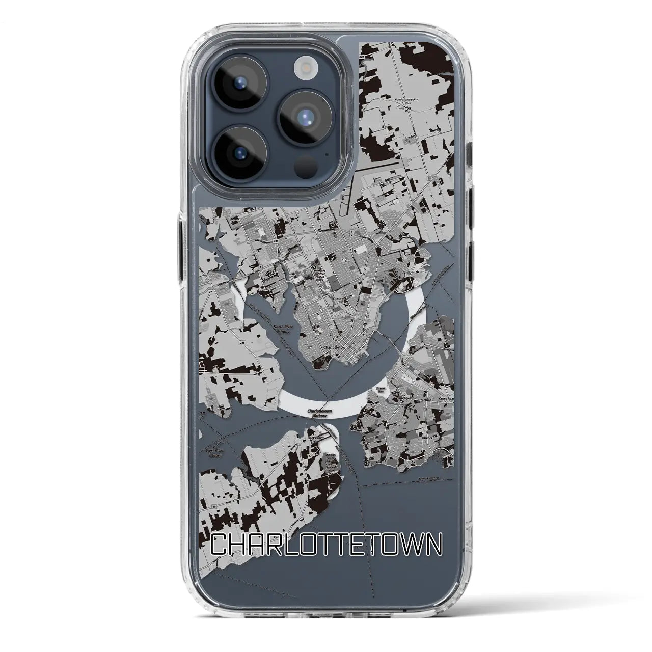 【シャーロットタウン（カナダ）】地図柄iPhoneケース（MagSafeタイプ）