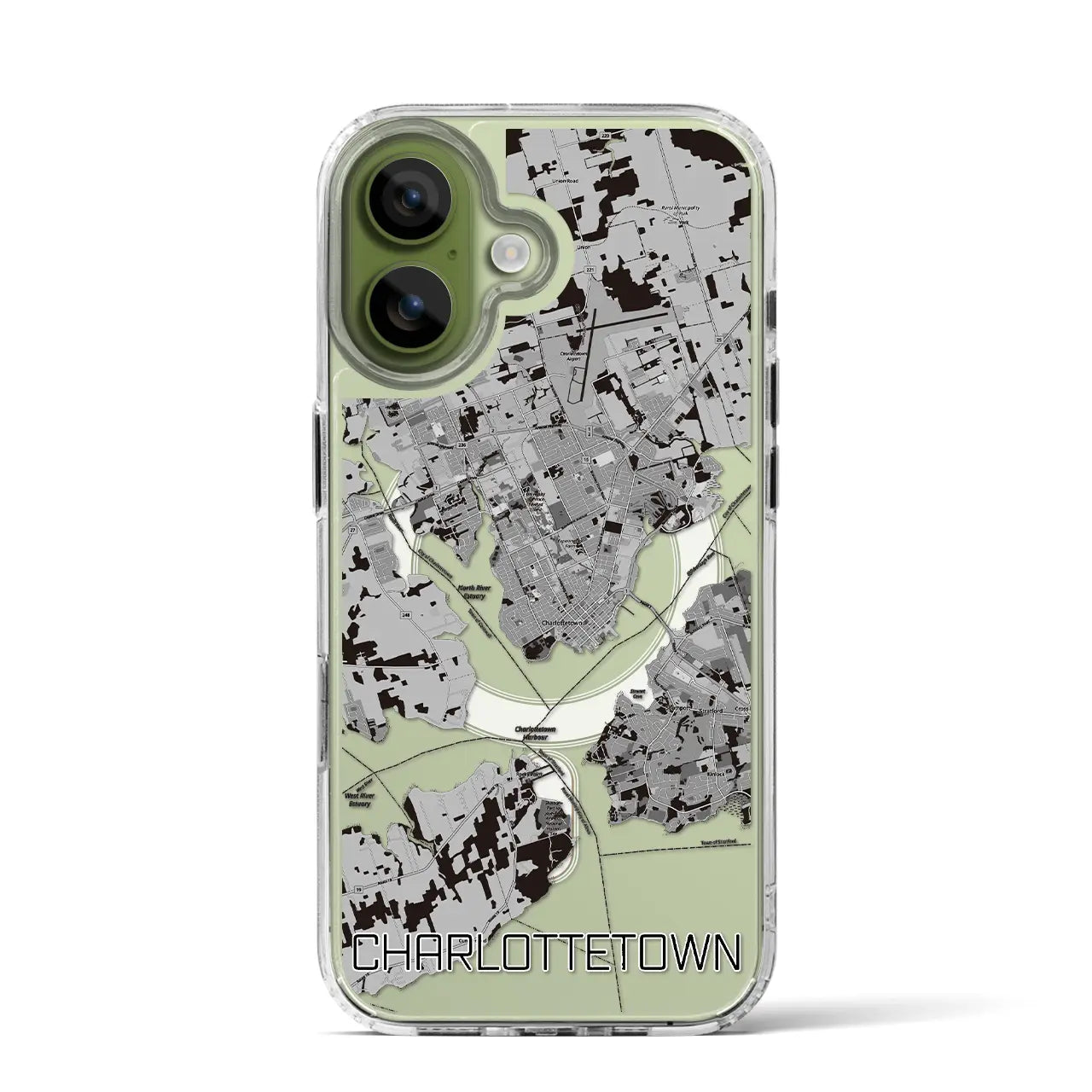 【シャーロットタウン（カナダ）】地図柄iPhoneケース（MagSafeタイプ）