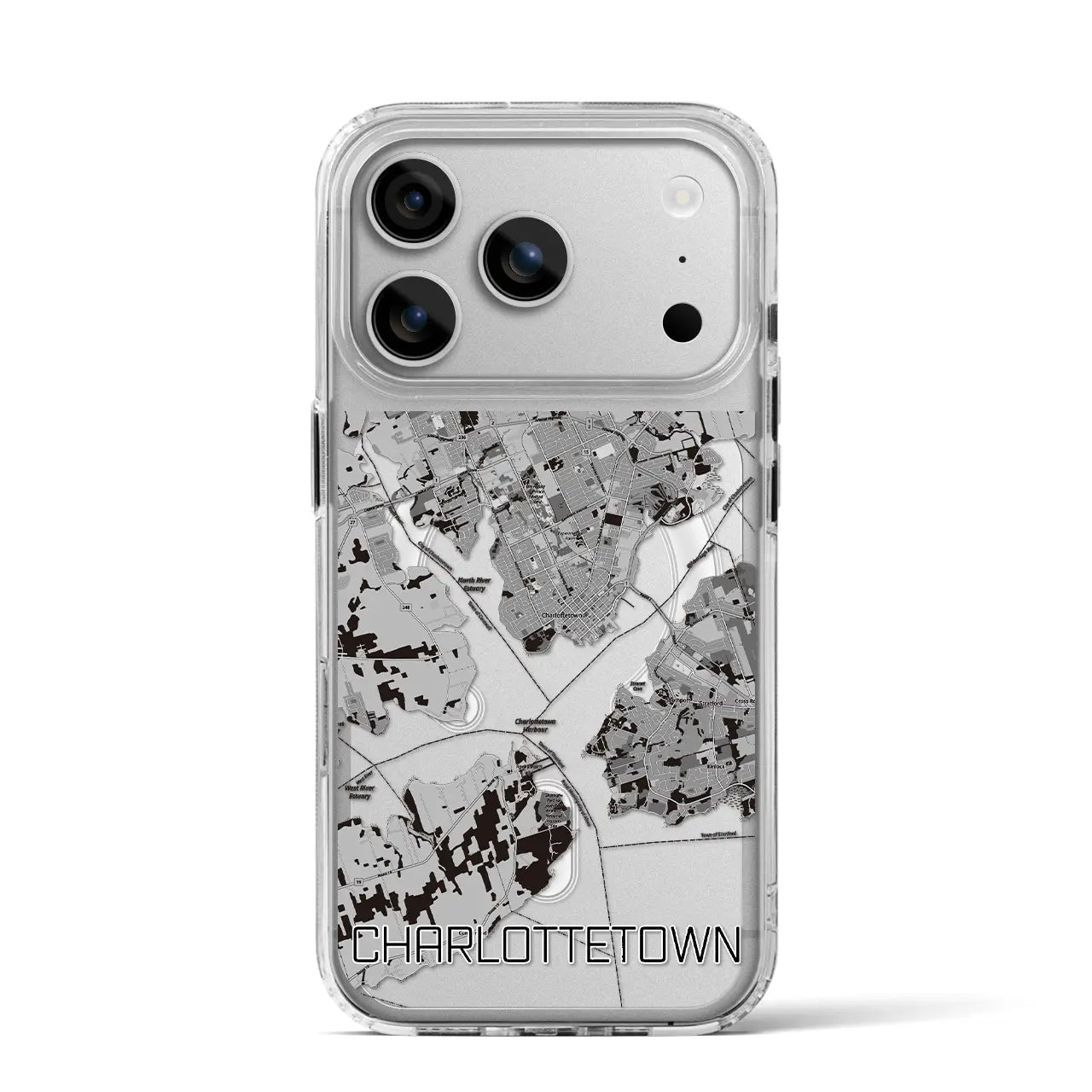 【シャーロットタウン（カナダ）】地図柄iPhoneケース（MagSafeタイプ）