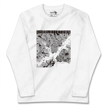 【シャーロットタウン（カナダ）】地図柄ロングスリーブTシャツ