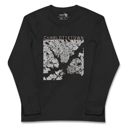 【シャーロットタウン（カナダ）】地図柄ロングスリーブTシャツ