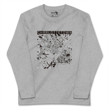【シャーロットタウン（カナダ）】地図柄ロングスリーブTシャツ