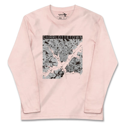 【シャーロットタウン（カナダ）】地図柄ロングスリーブTシャツ
