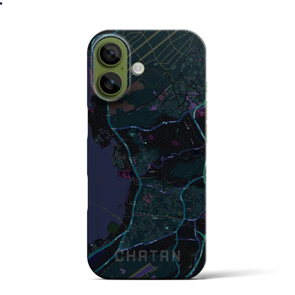 【北谷（沖縄県）】地図柄iPhoneケース（バックカバータイプ）