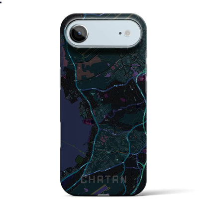 【北谷（沖縄県）】地図柄iPhoneケース（バックカバータイプ）