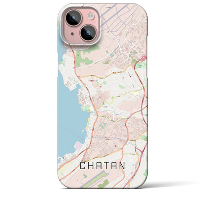 【北谷（沖縄県）】地図柄iPhoneケース（バックカバータイプ）