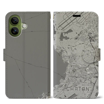 【北谷（沖縄県）】地図柄iPhoneケース（手帳タイプ）