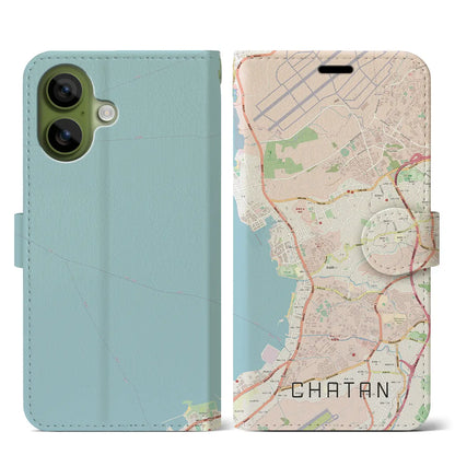 【北谷（沖縄県）】地図柄iPhoneケース（手帳タイプ）