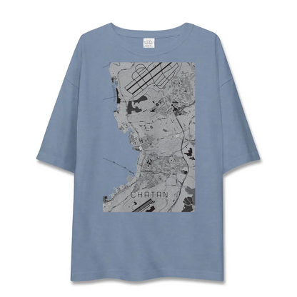 【北谷（沖縄県）】地図柄ビッグシルエットTシャツ