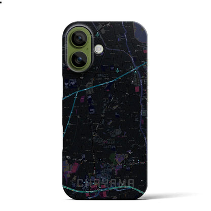 【茶山（福岡県）】地図柄iPhoneケース（バックカバータイプ）