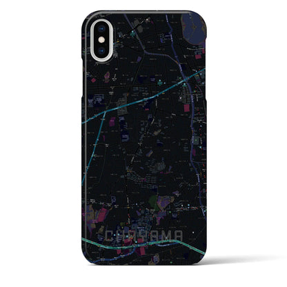 【茶山（福岡県）】地図柄iPhoneケース（バックカバータイプ）