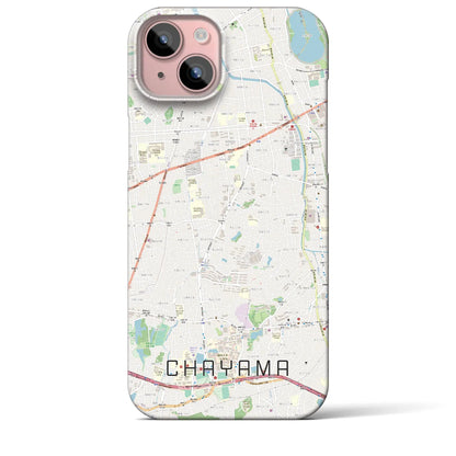 【茶山（福岡県）】地図柄iPhoneケース（バックカバータイプ）