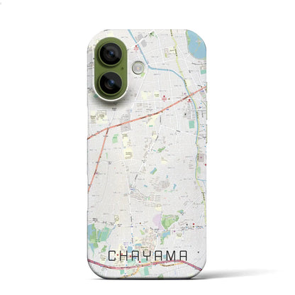 【茶山（福岡県）】地図柄iPhoneケース（バックカバータイプ）